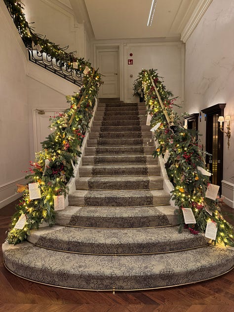 Scenes from Madrid at Christmas, including lights, markets, churros, decorations, and city streets at night.