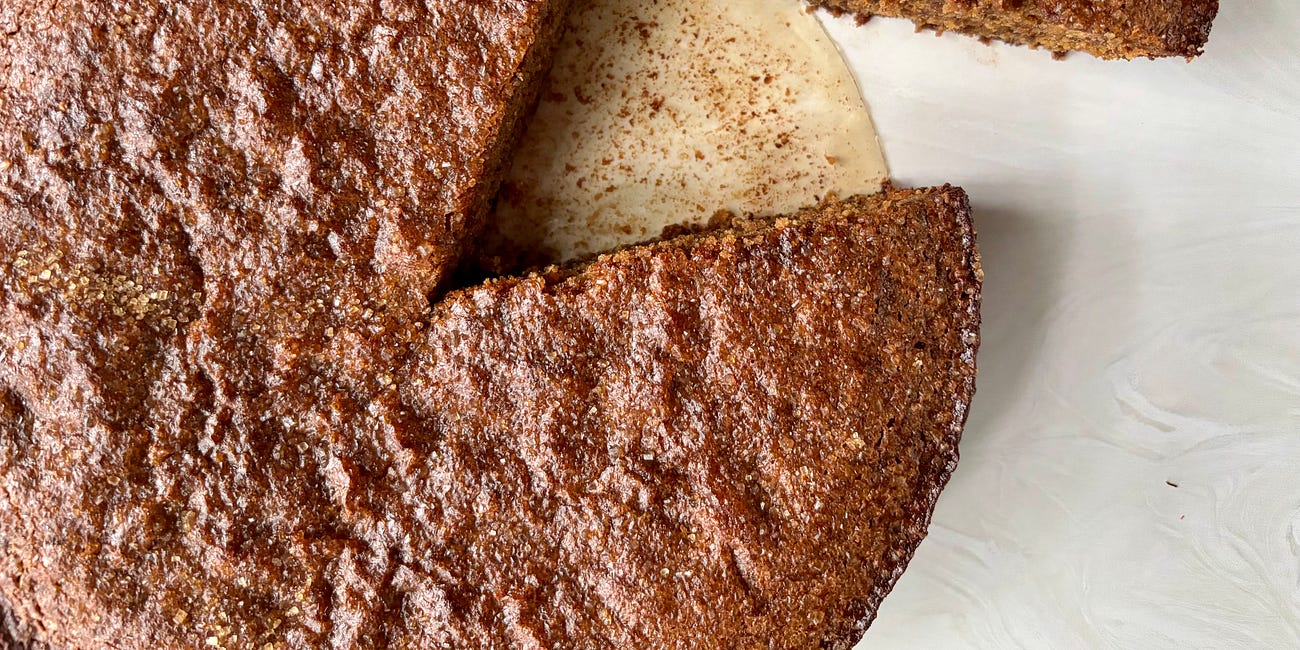 Burnt Miso Chestnut Cake (v)