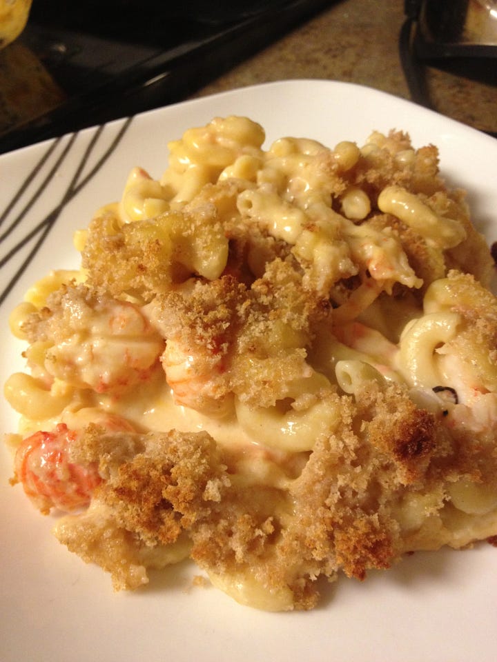 The aforementioned Lobster Mac and first run of bacon