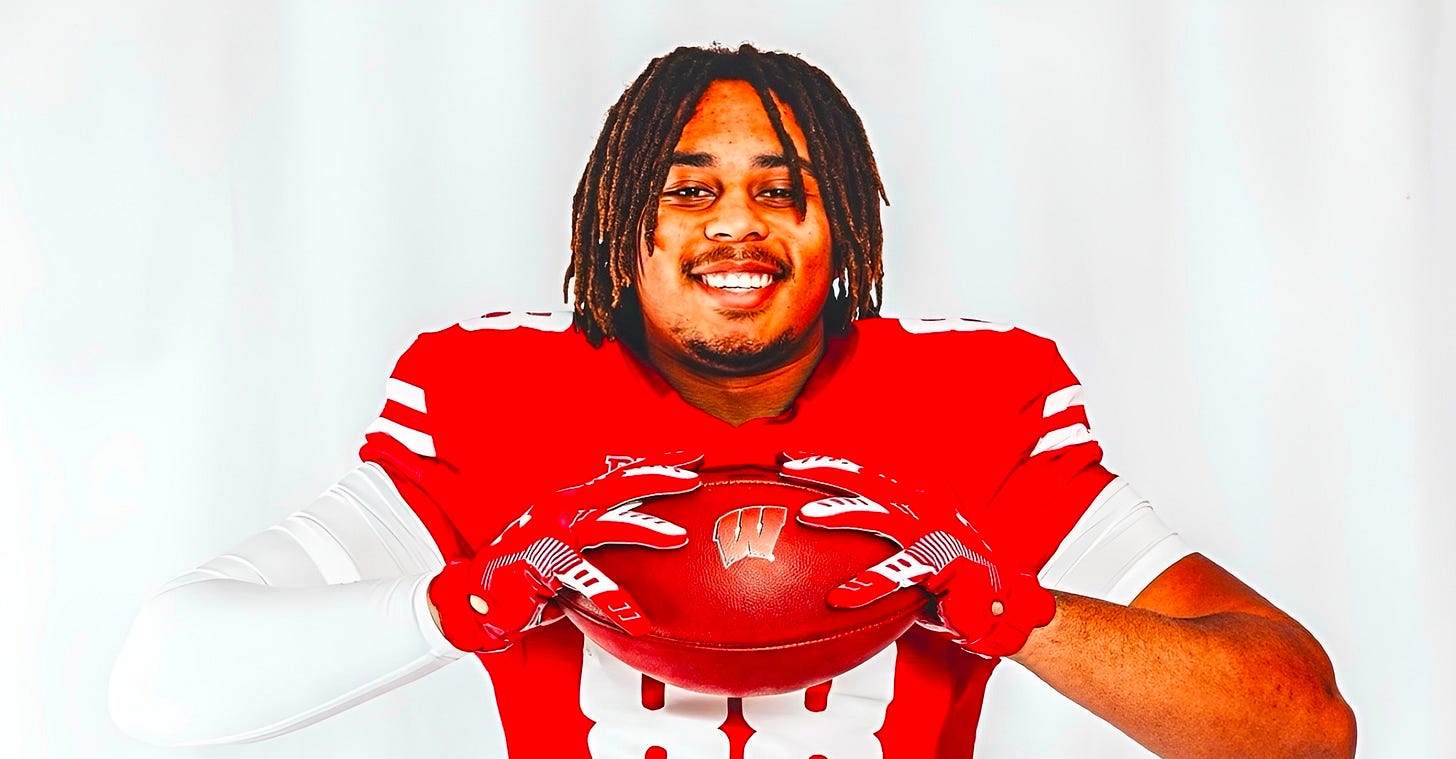 Wisconsin Badgers transfer tight end Jacob Harris.