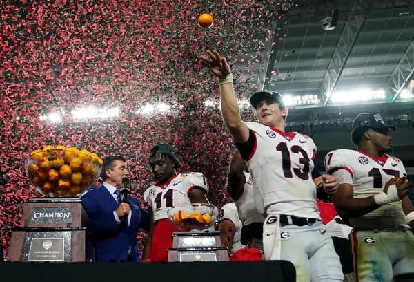 Georgia routed Michigan in the Orange Bowl during the College Playoff semifinal. But it needs one more win — against Alabama — to be satisfied with this season.