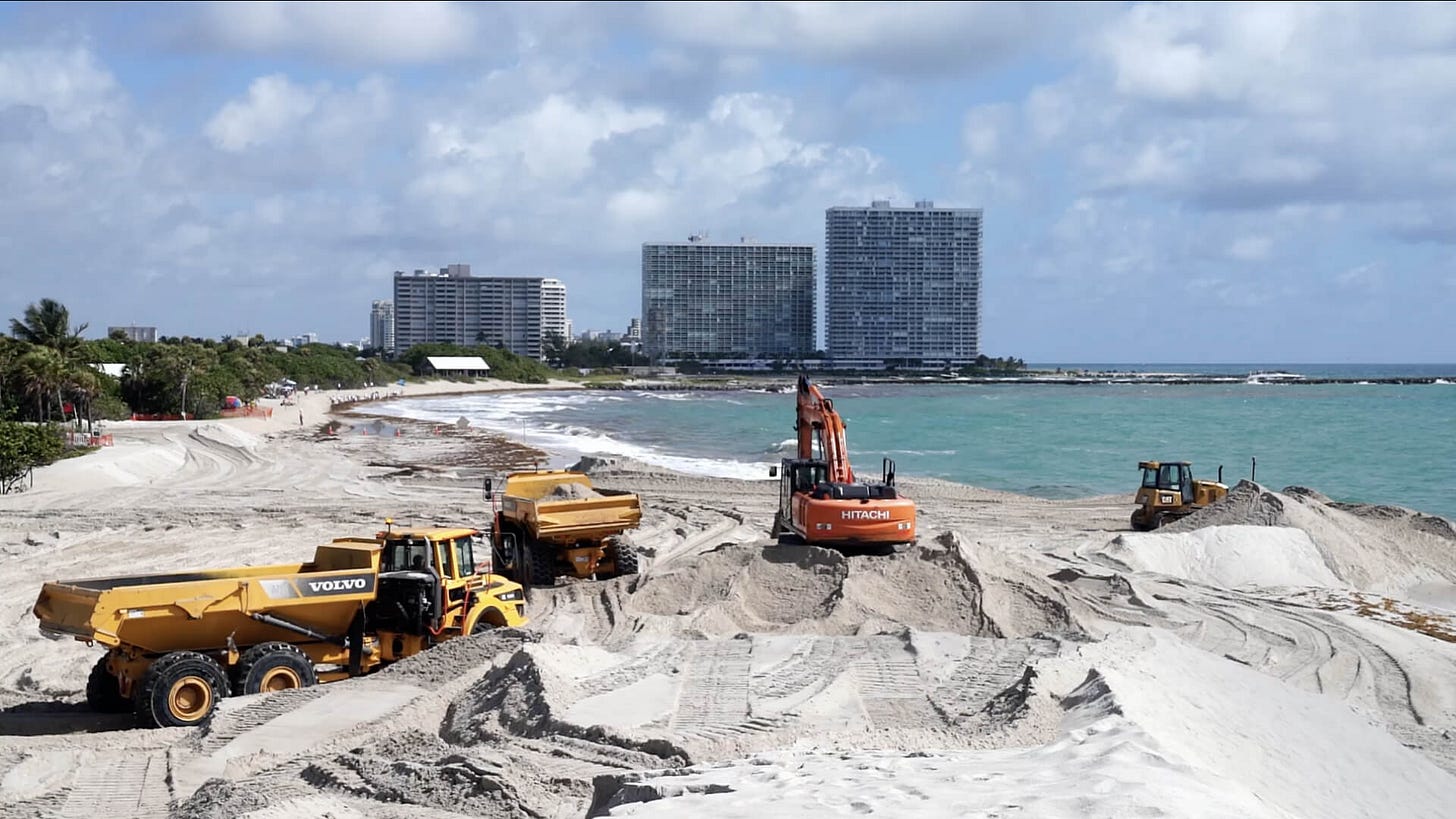 Miami's legendary beaches are running out of sand