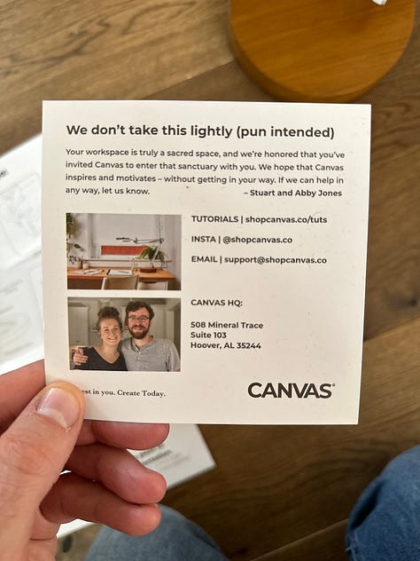 Canvas Lamp unboxing