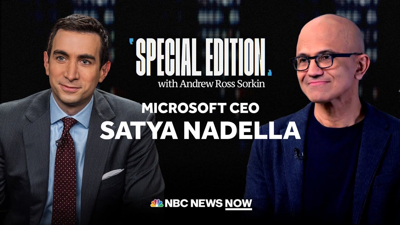 Special Edition with Andrew Ross Sorkin: AI and Microsoft CEO Satya Nadella