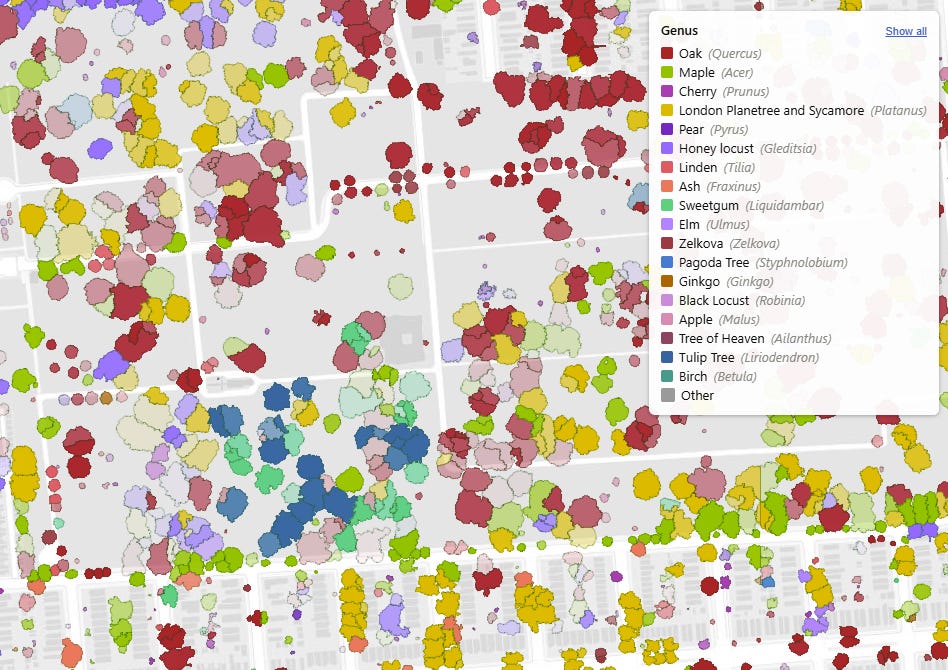 NYC Tree Genus Map NYC Tree Genus Map