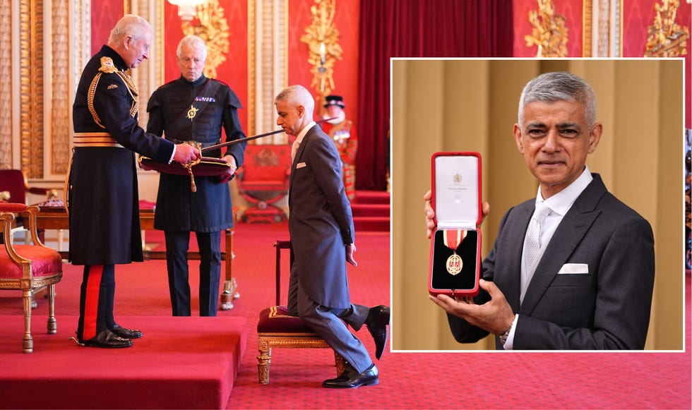 King Charles 'apologised for taking so long' to knight Sir Sadiq Khan
