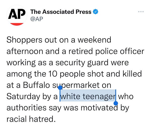 AP story saying Gendron was a “teenager”