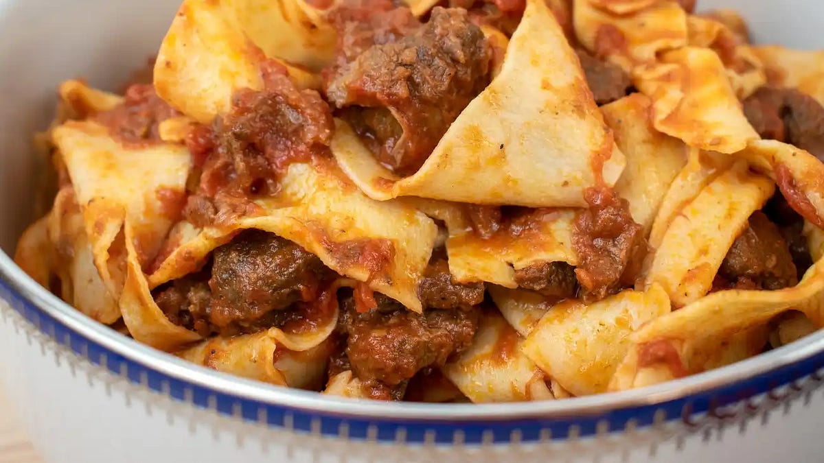 The Right Way to Cook Wild Boar Ragù - by Flavia Diamante
