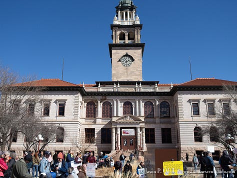 protesters and supporters of women's rights