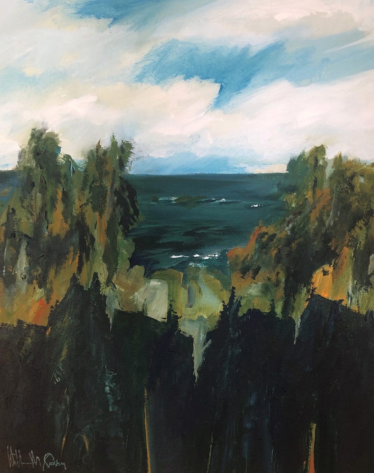 Beyond The Trees by William Crosby - Small Works Beyond The Trees by William Crosby - Small Works