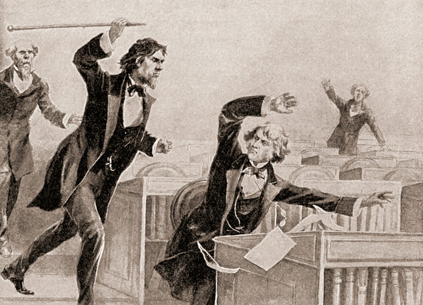 brooks-attacks-sumner-senate-chamber-cwt-june-2022 | HistoryNet