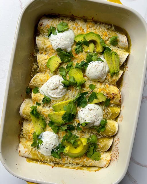 Green Chile Enchiladas
