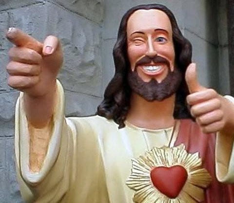 Jesus Fires the Finger-Gun