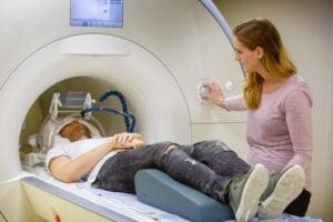 man in mri