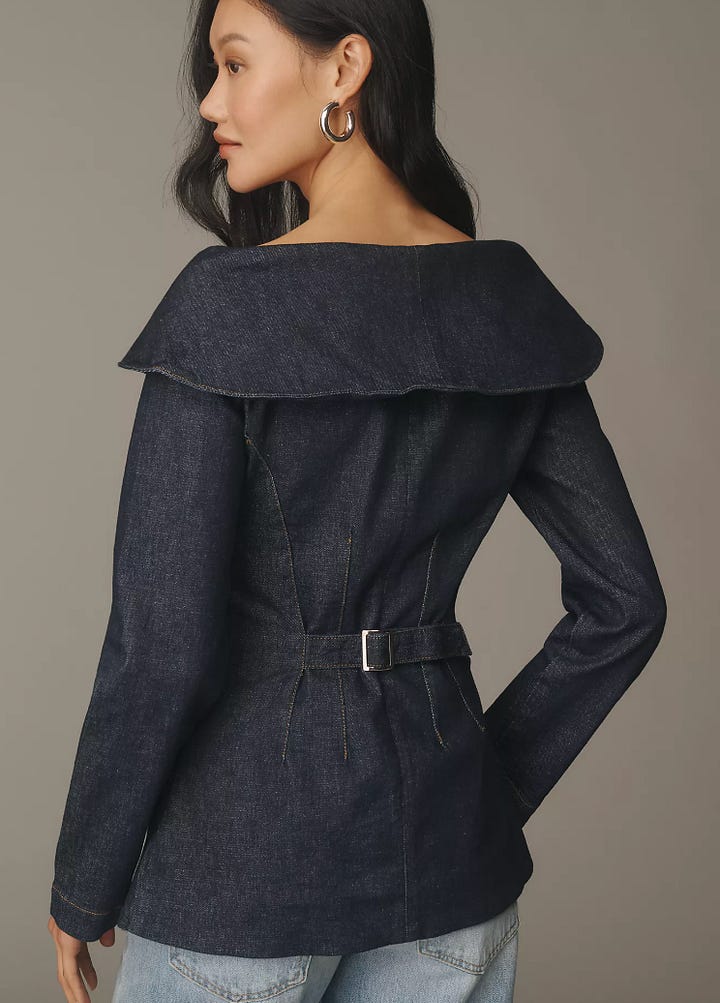 ALIGNE womens denim blazer