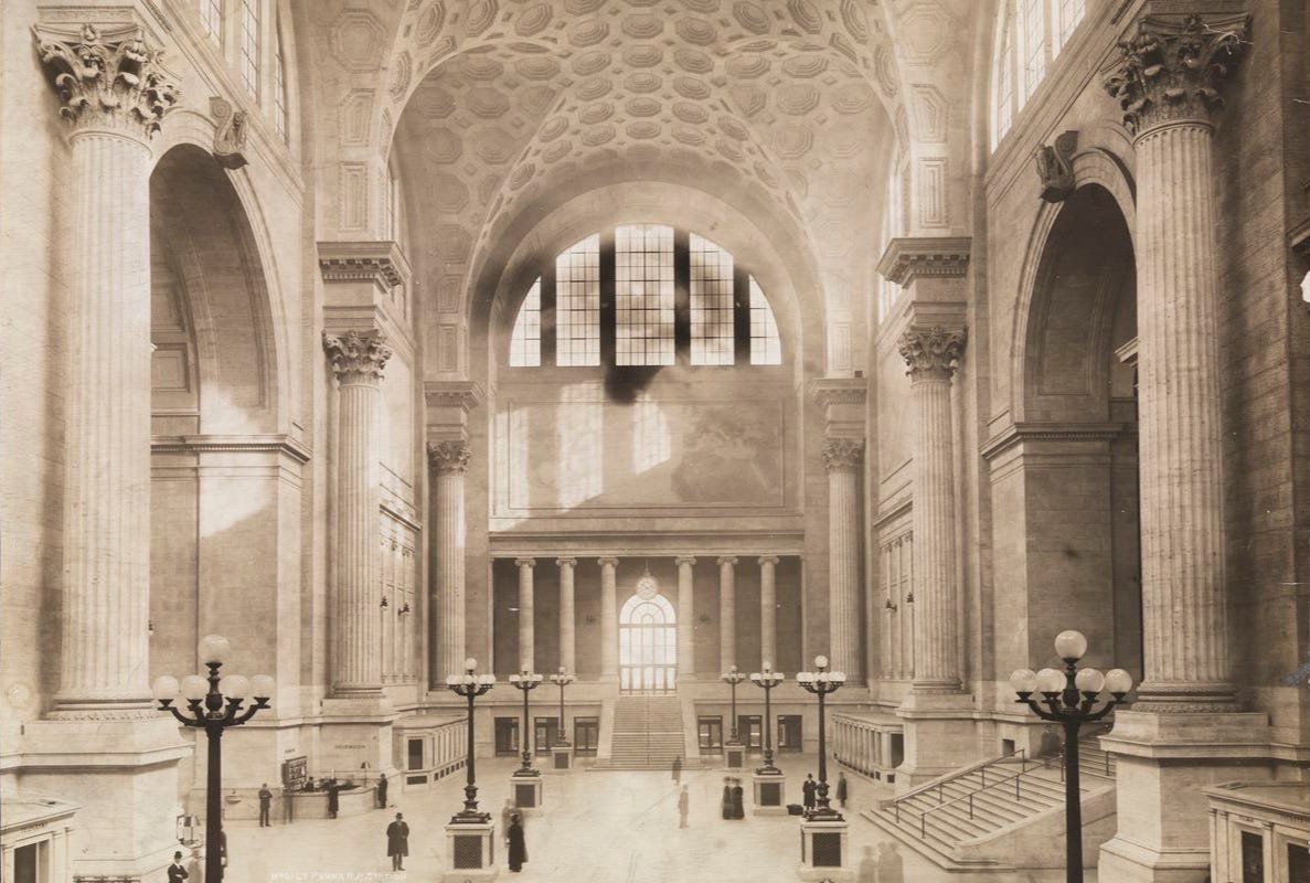 Main Waiting Room of the original Penn Station, completed in 1910
