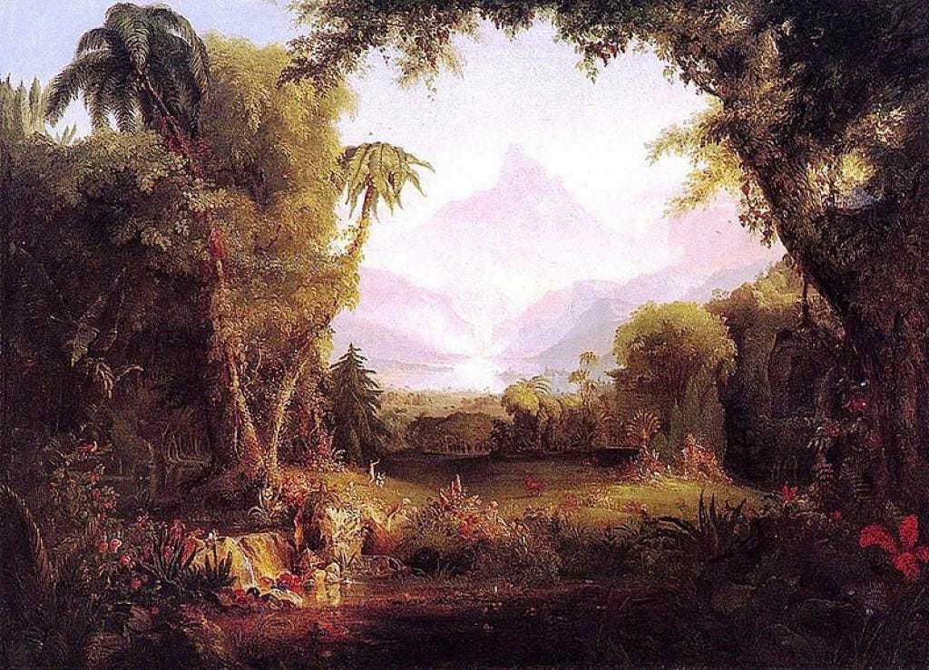 Thomas Cole’s The Garden of Eden. Thomas Cole’s The Garden of Eden.