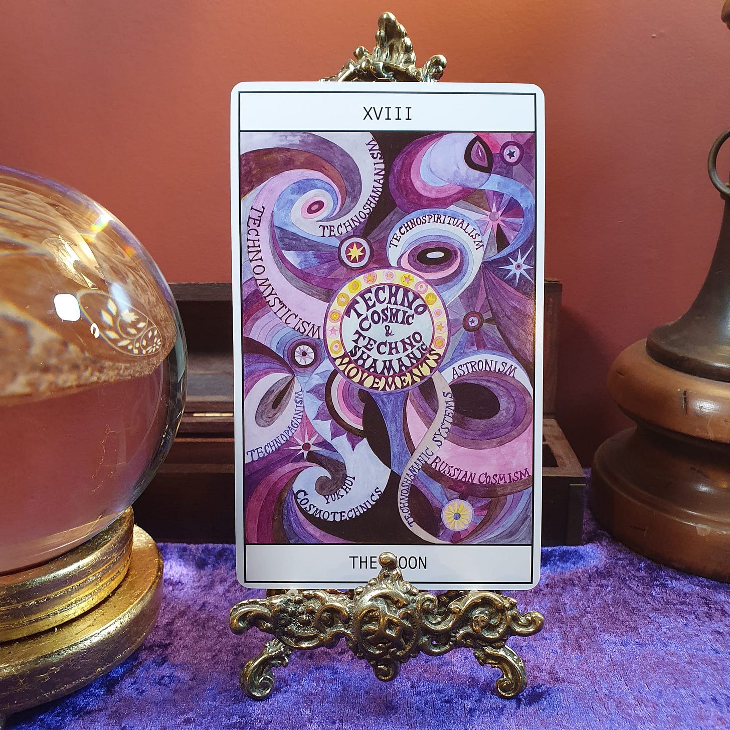 The Moon card from the Hexen 5.0 Tarot The Moon card from the Hexen 5.0 Tarot