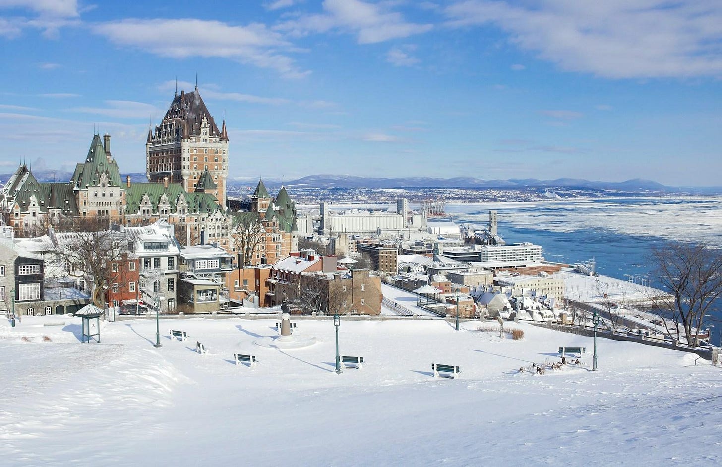 Chateau Frontenac at winter Chateau Frontenac at winter
