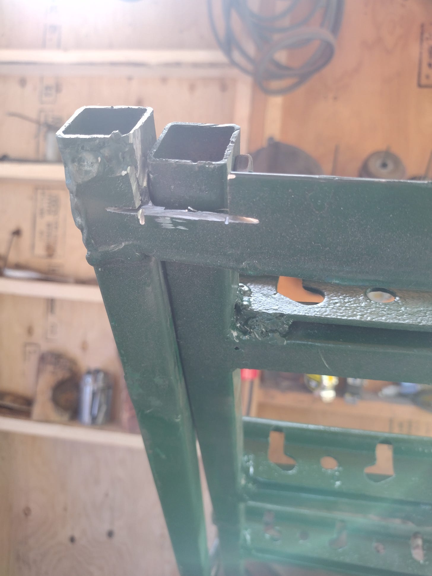 The ugliest possible notch cut.