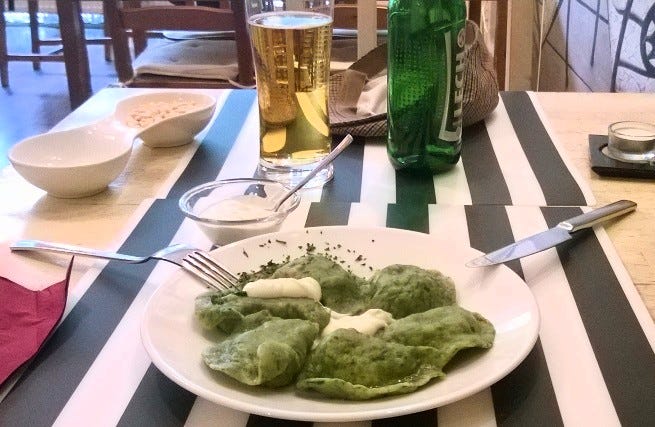 Pierogi con espinacas, uno de mis platos favoritos