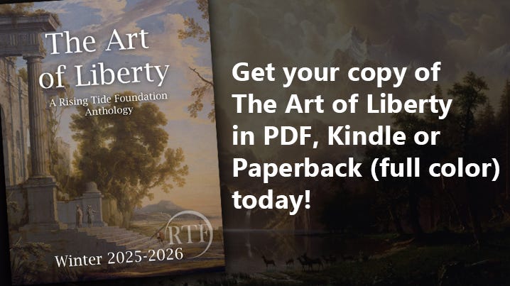 Cynthia and I are proud to announce: The Art of Liberty vol 1 (228 pg RTF anthology) is now available for purchase