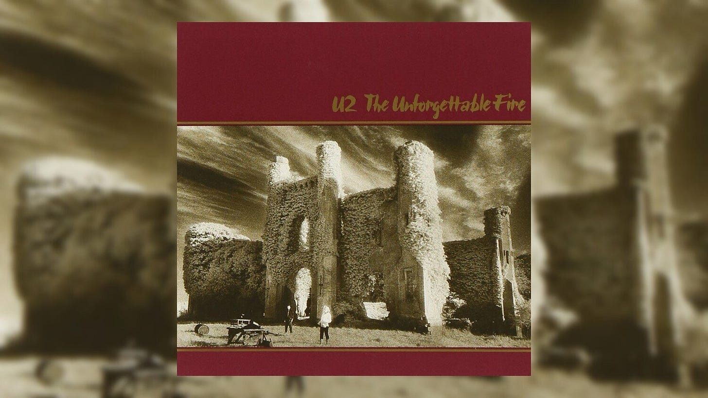 Cover of 'The Unforgettable Fire' by U2