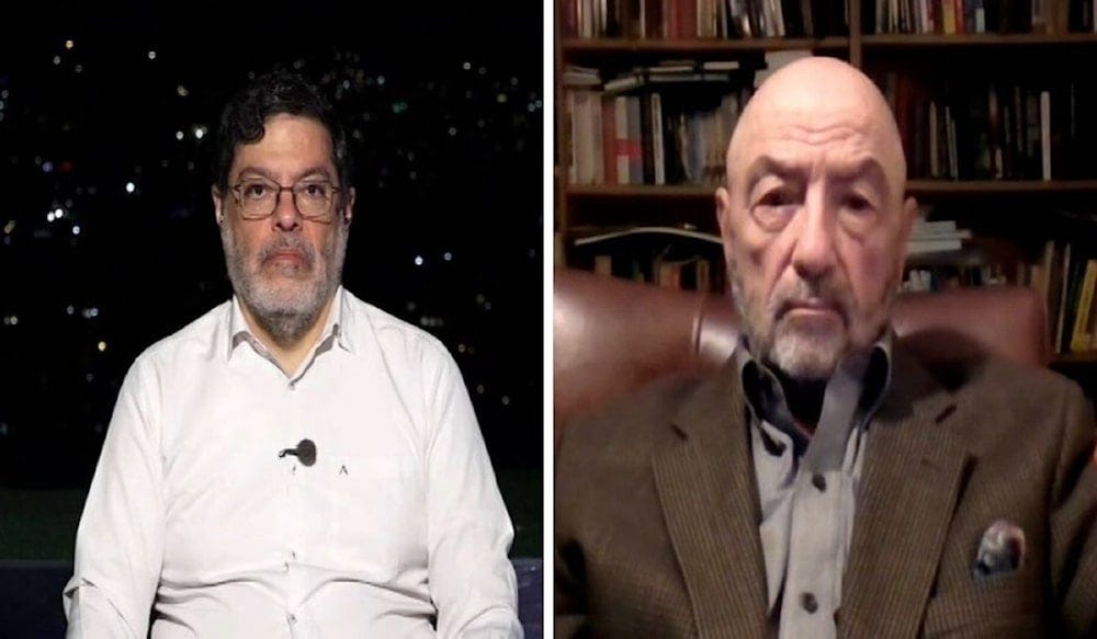 Iranian Professor at the University of Tehran Mohammad Marandi and former Pentagon analyst Michael Maloof, on the show The Great Standoff: Iran and the World, August 28, 2026 (Al Mayadeen) Iranian Professor at the University of Tehran Mohammad Marandi and former Pentagon analyst Michael Maloof, on the show The Great Standoff: Iran and the World, August 28, 2026 (Al Mayadeen)