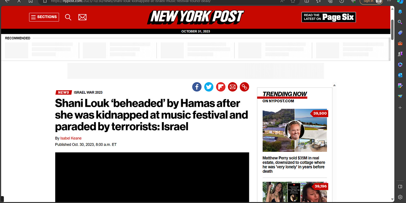 Shani Louk ‘beheaded’ by Hamas after she was kidnapped at music festival and paraded by terrorists: Israel