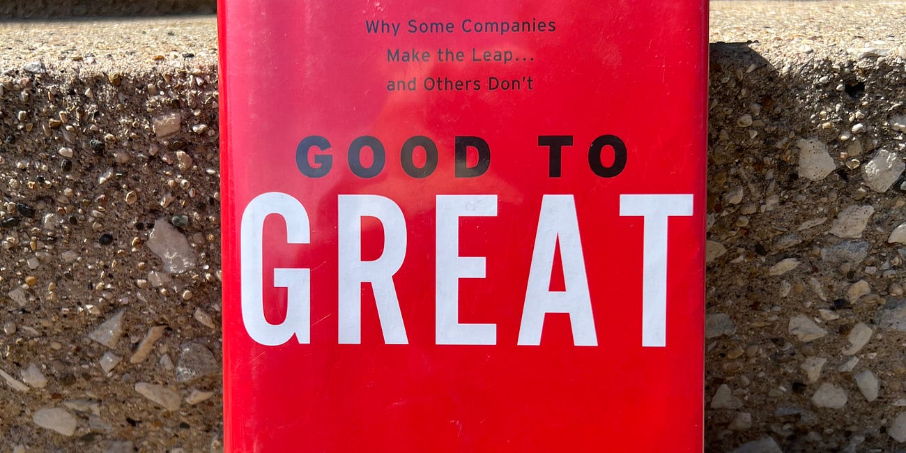 How to go from good to great