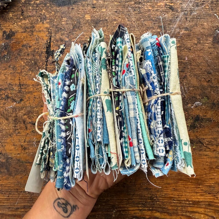 Vintage Fabric, Crafting Projects, Bookbinding, Slow Stitching