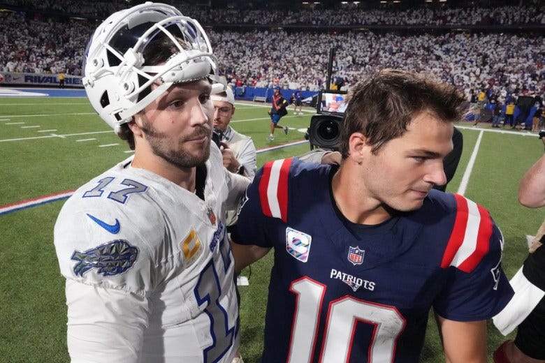 Hard to ignore it': Drake Maye and Josh Allen could fuel next great football rivalry Hard to ignore it': Drake Maye and Josh Allen could fuel next great football rivalry