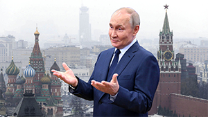 Image of Putin with hands out 