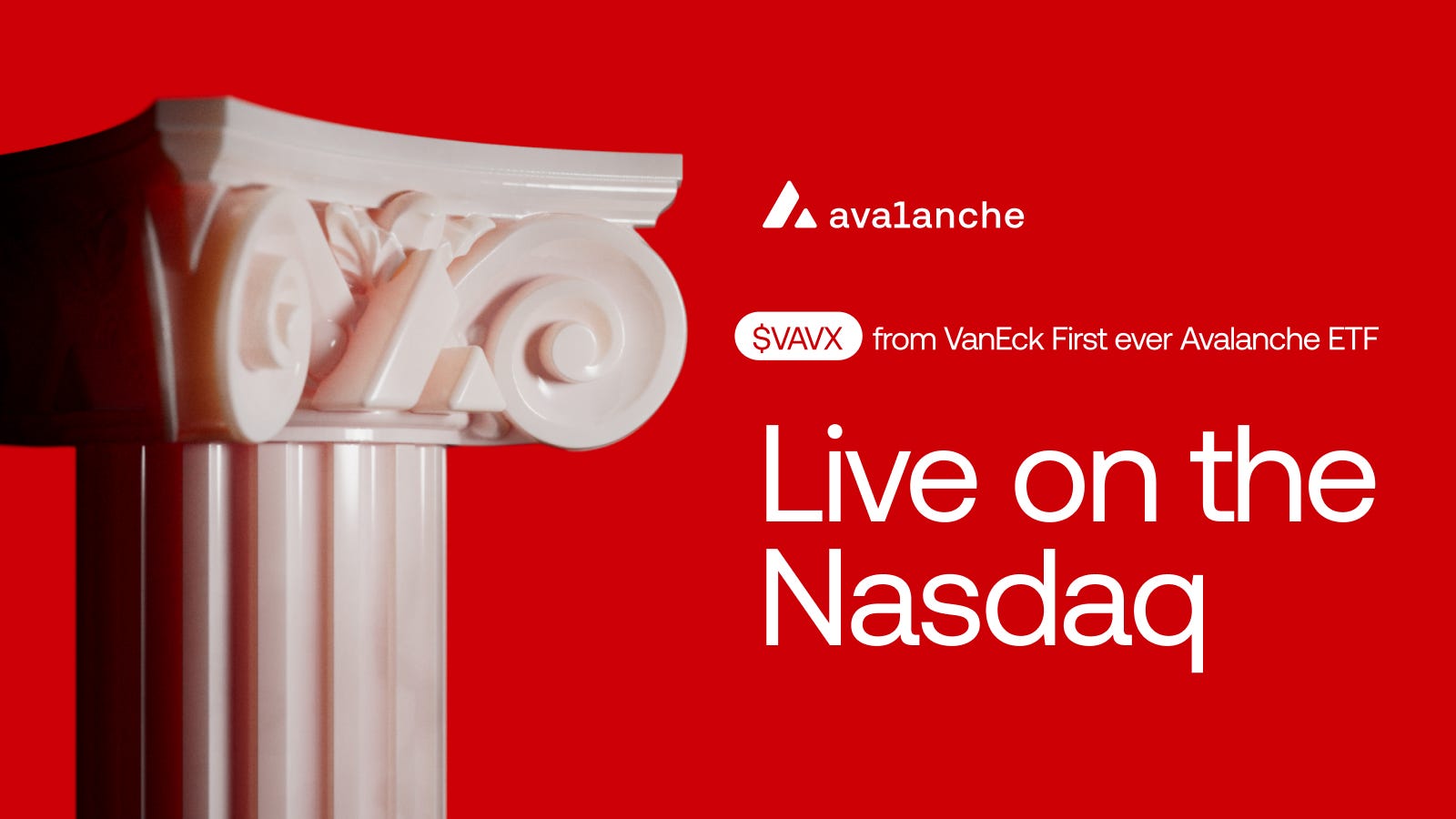 VanEck Launches Avalanche ETF on Nasdaq