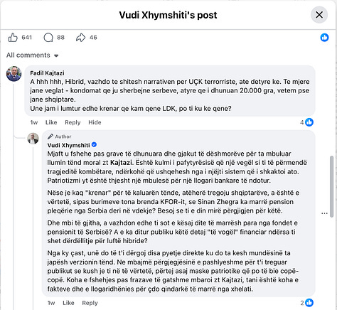 Shkëmbimi i Komenteve më Fadil Kajtazin, 2 Prill, 2026.