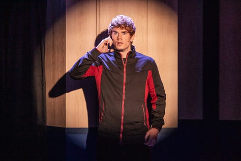 The cast of "Heated Rivalry: The Unauthorized Musical Parody," shot by Matthew Murphy
