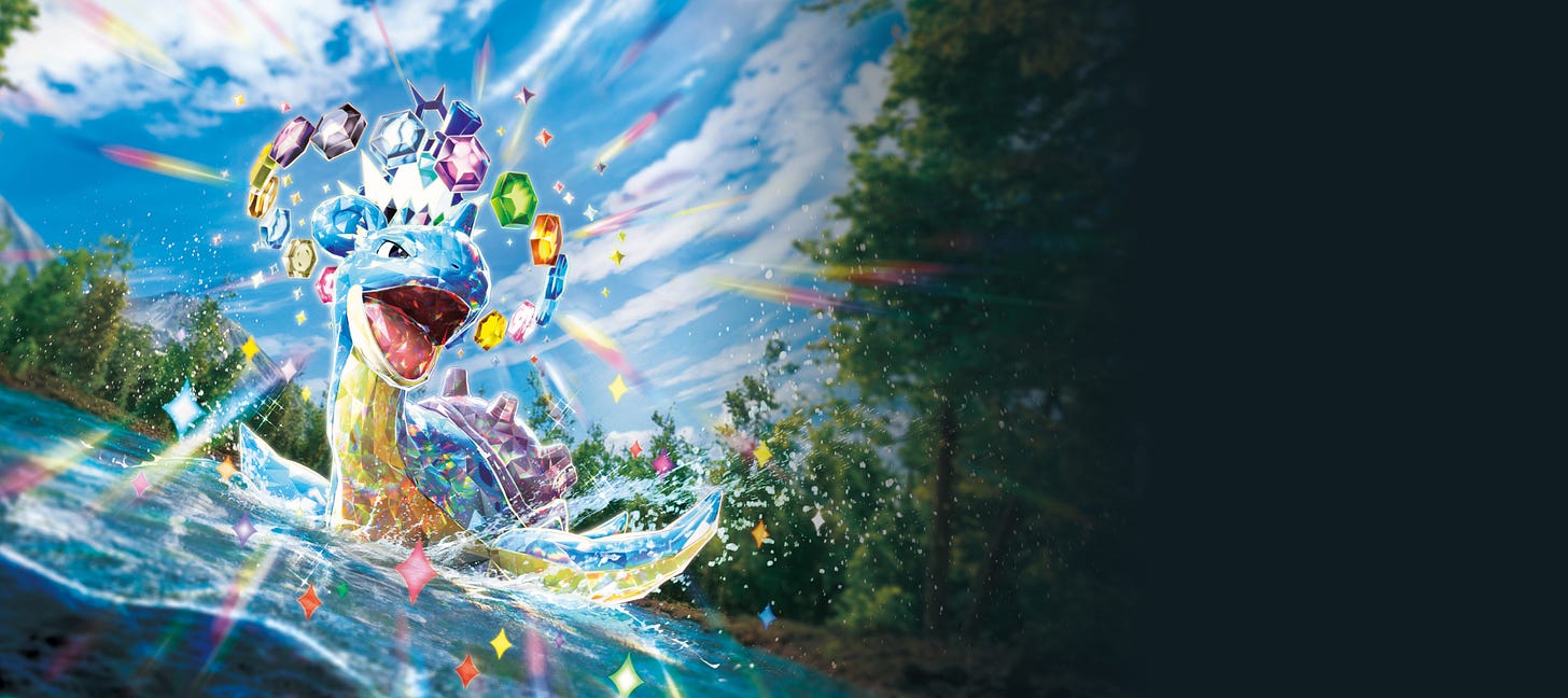 The latest Pokémon TCG: Scarlet & Violet—Stellar Crown, featuring Lapras ex, launched on September 13th, 2024 The latest Pokémon TCG: Scarlet & Violet—Stellar Crown, featuring Lapras ex, launched on September 13th, 2024