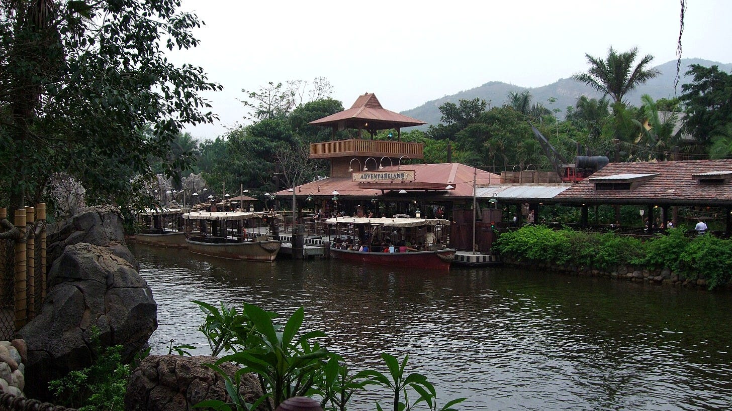 The Jungle River Cruise at Hong Kong Disneyland. Image: Thwong terry via Wikimedia Commons The Jungle River Cruise at Hong Kong Disneyland. Image: Thwong terry via Wikimedia Commons