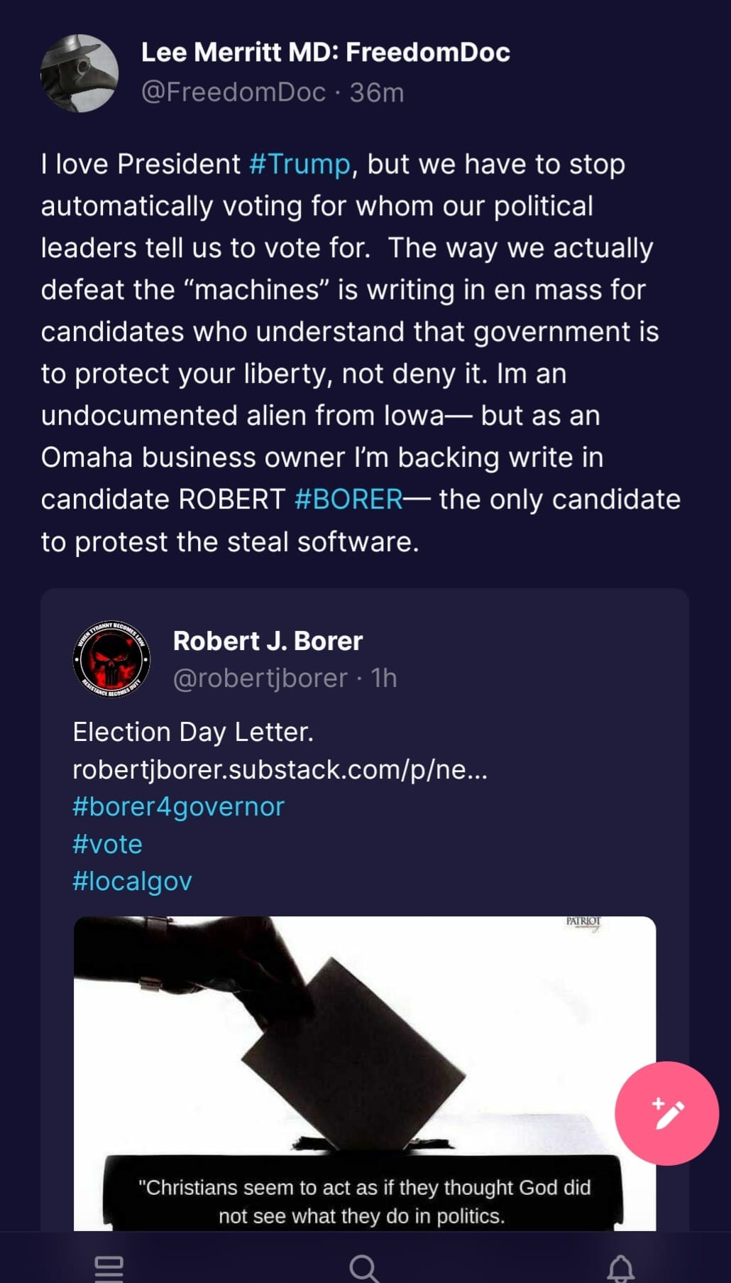 May be a Twitter screenshot of text