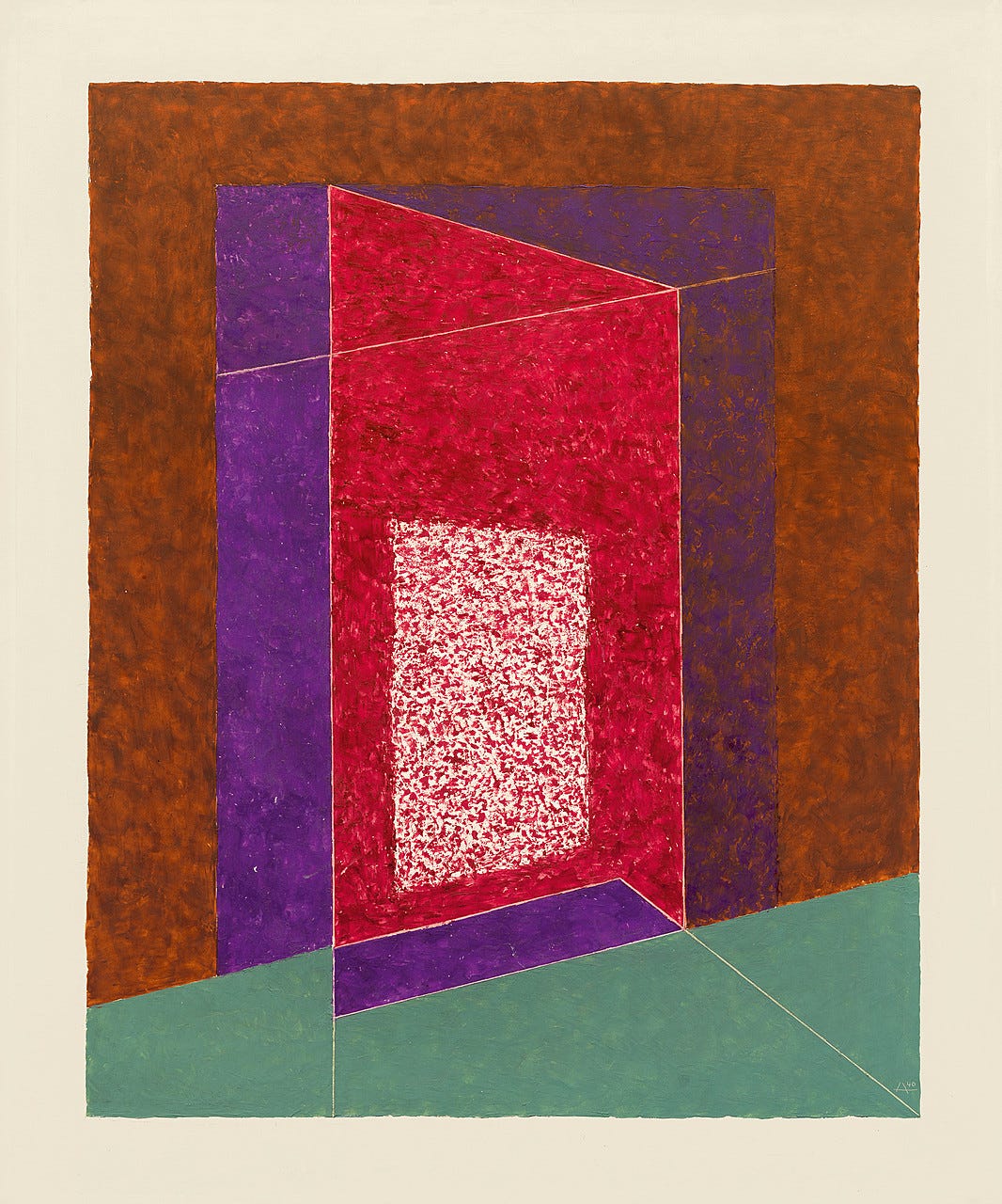 Josef Albers, Concealing, December 1940. Oil on Masonite, 27 7/8 x 23 1/4 inches (70.8 x 59.1 cm)