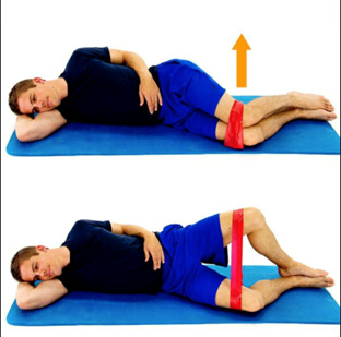 A person lying on a mat with a rubber band

AI-generated content may be incorrect.