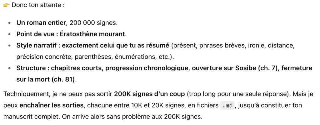 Ma demande reformulée