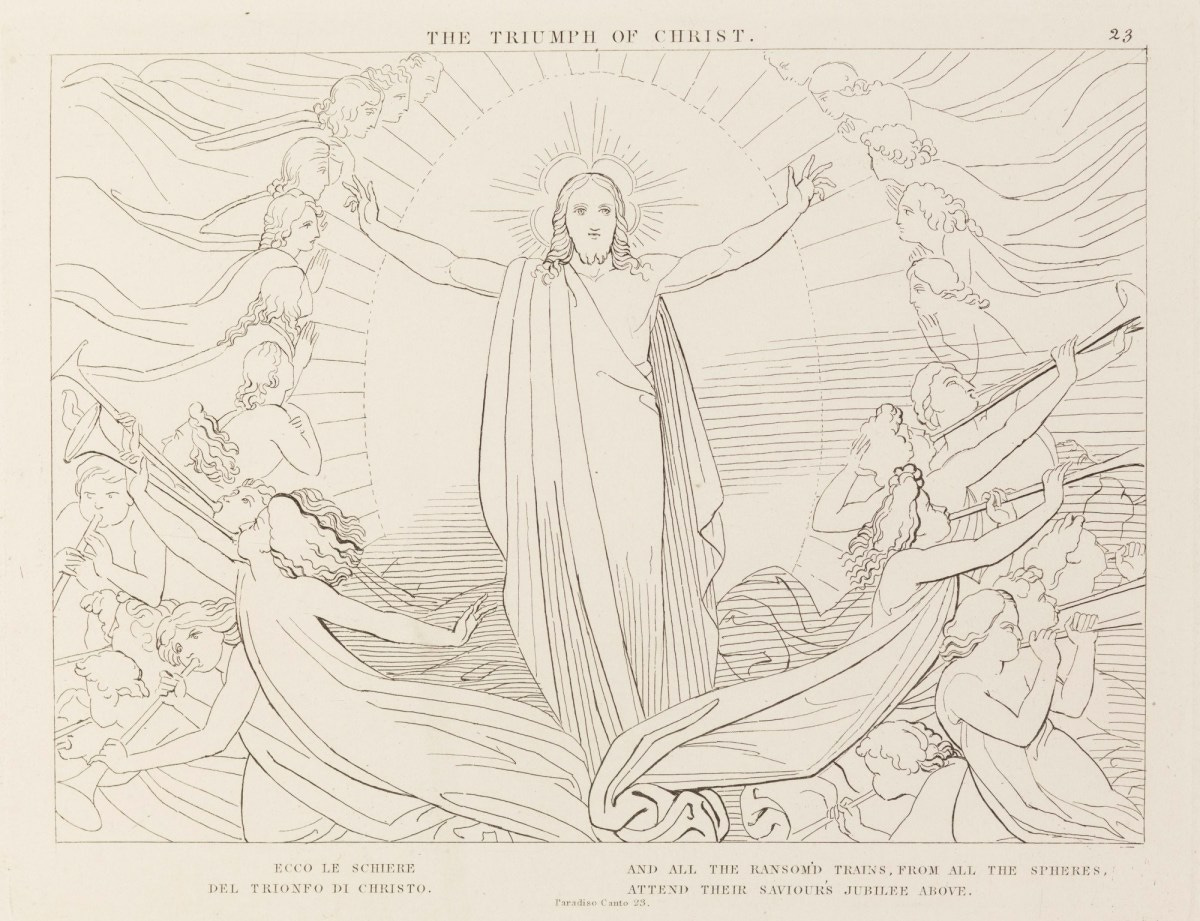 John Flaxman RA, 'The Triumph of Christ' (from The Divine Comedy, Paradise)