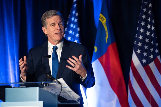 Roy Cooper speaks.