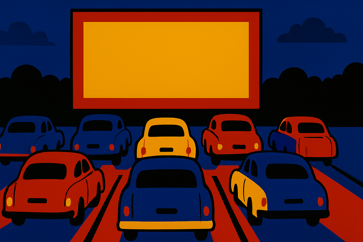 A drive-in cinema