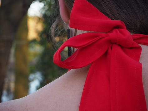 Woman in a Red Dress