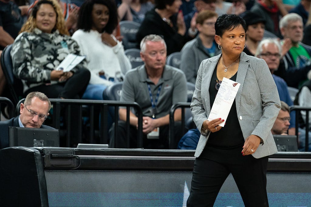 Indiana Fever head coach Pokey Chatman | Minnesota Lynx vs I… | Flickr