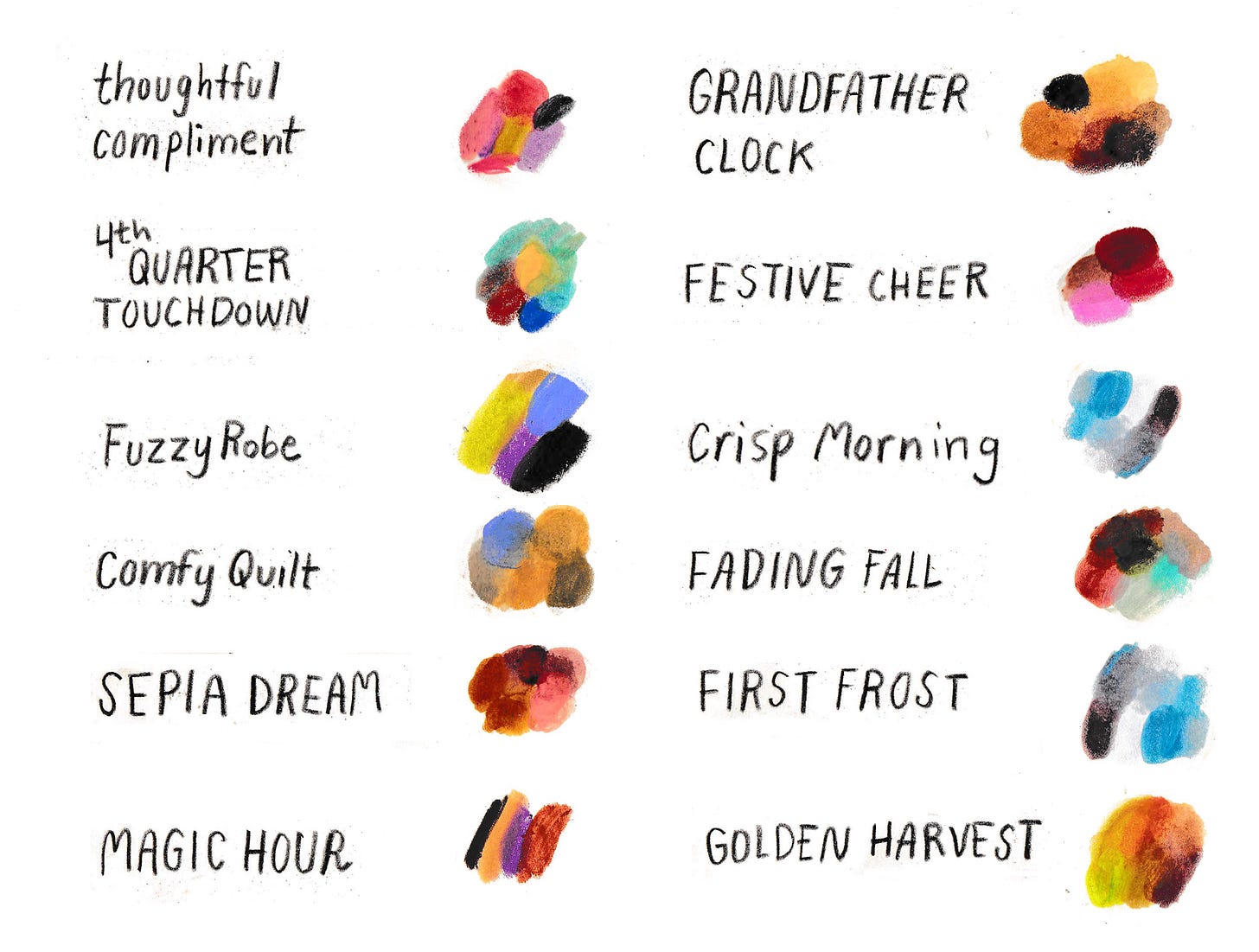 fall color palettes by Beth Spencer fall color palettes by Beth Spencer