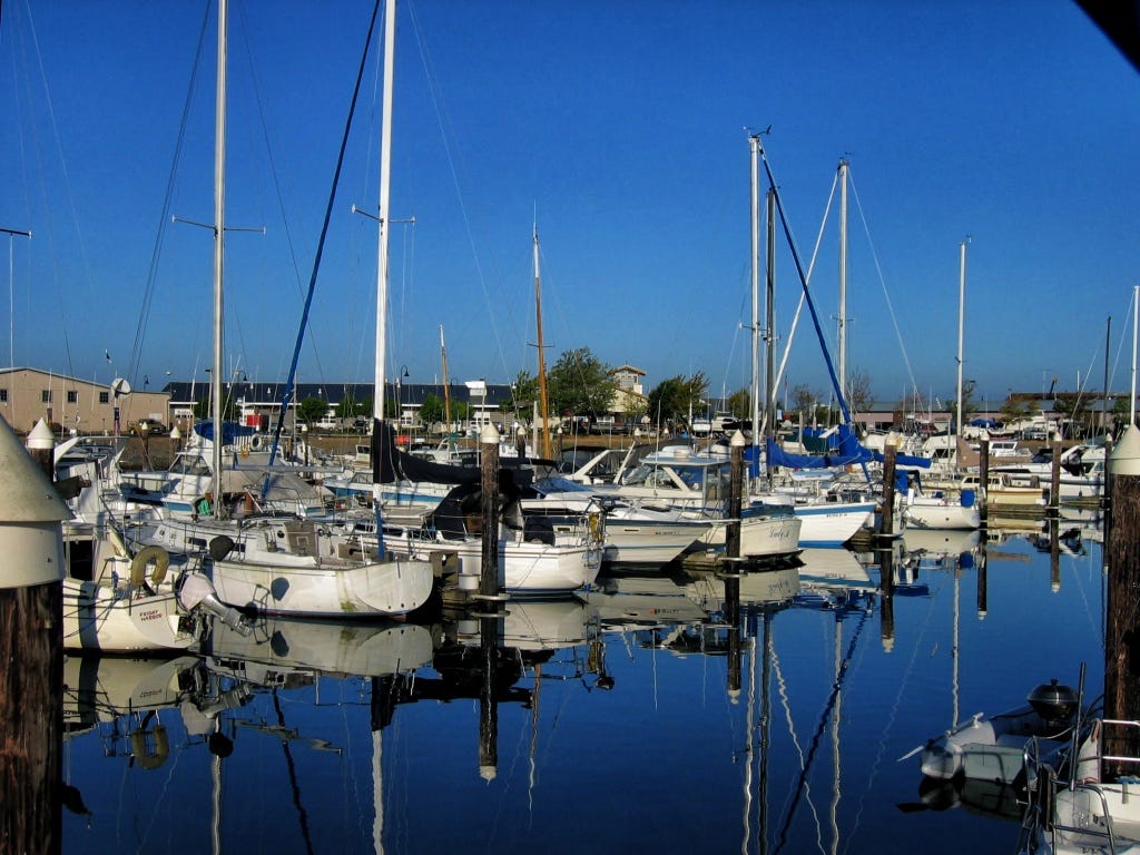 Sailboats at the Bellingham Marina 
